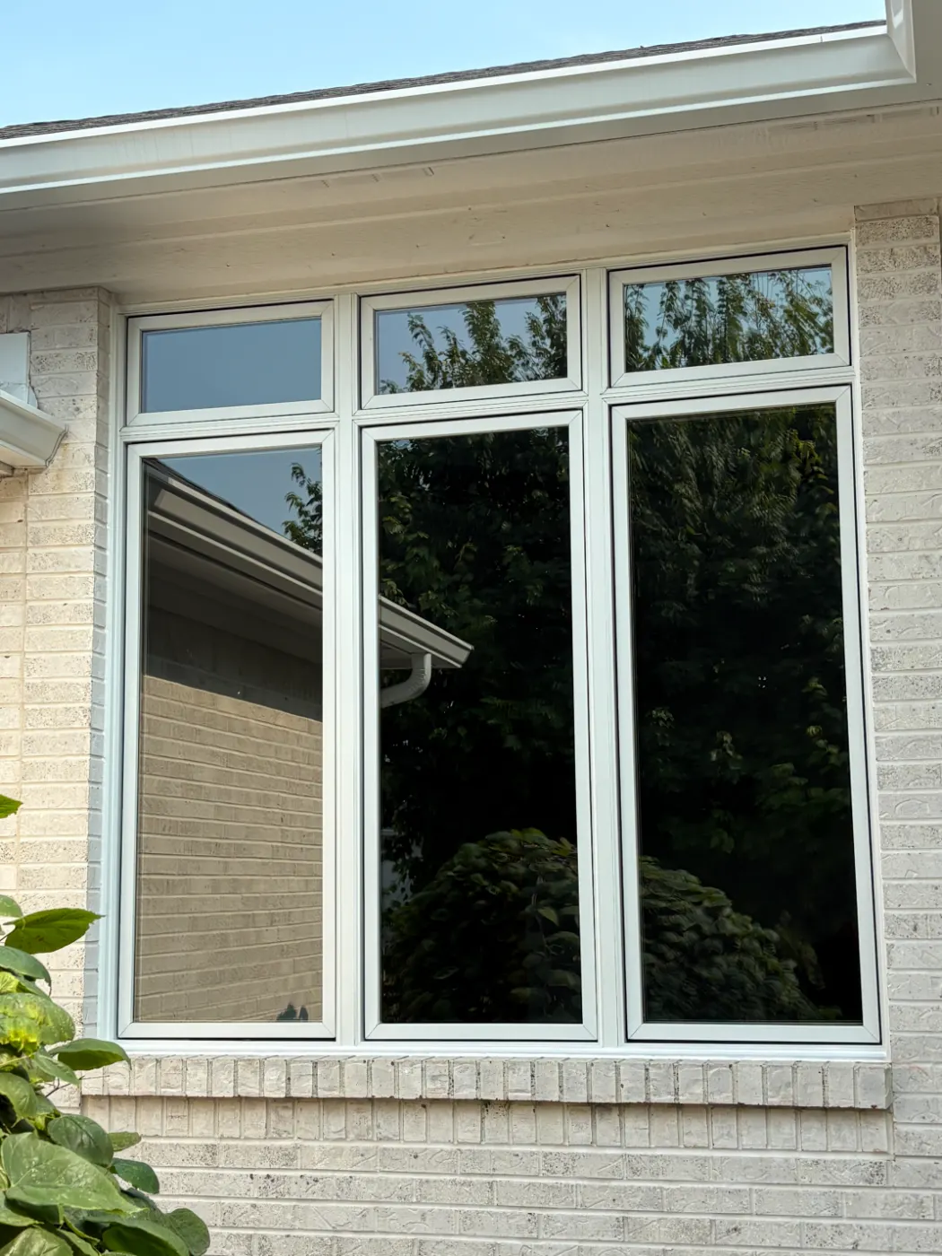 Storm-damaged window documented in Center Grove